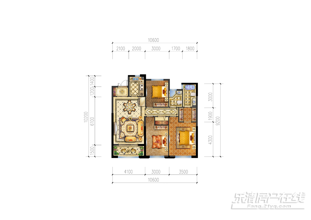 置信金座户型图_乐清房产在线