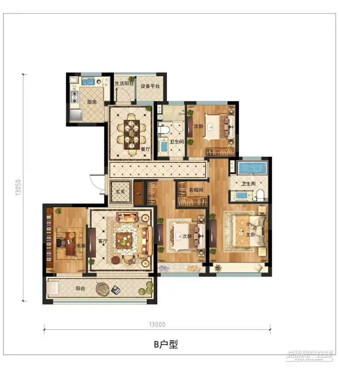 富力中央公园户型图_乐清房产网